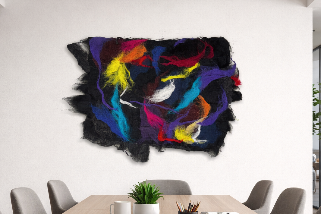 How textile art transforms acoustics in open spaces