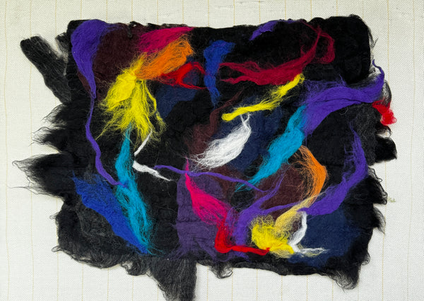 Midnight Spark, handmade tapestry by Studio Juuls