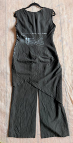 Hand-painted deconstructed dress