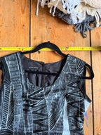 Hand-painted deconstructed dress