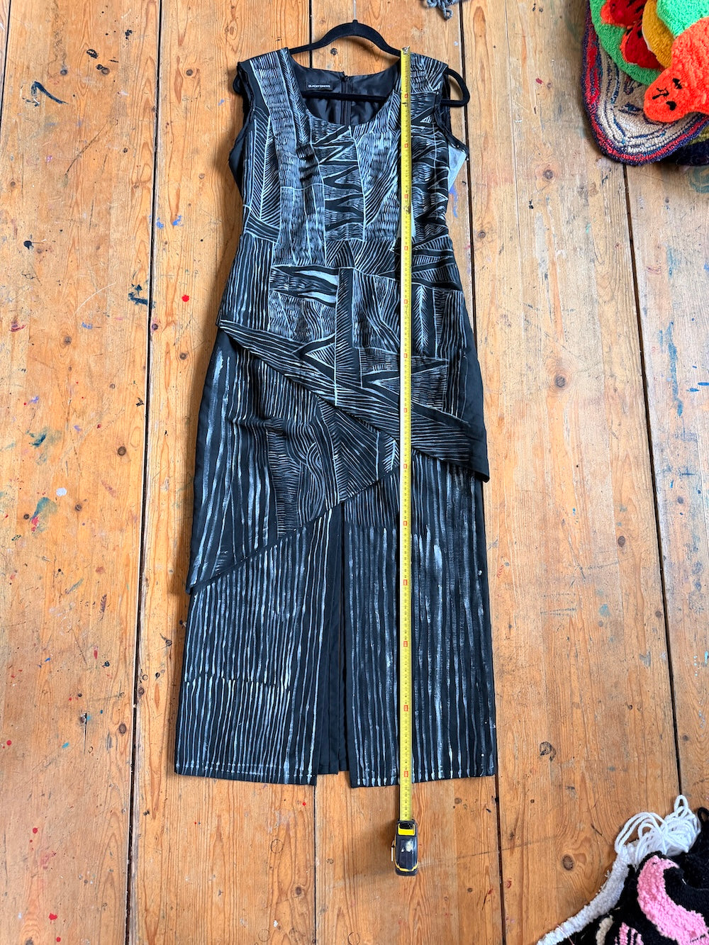 Hand-painted deconstructed dress