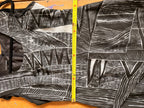Hand-painted deconstructed dress