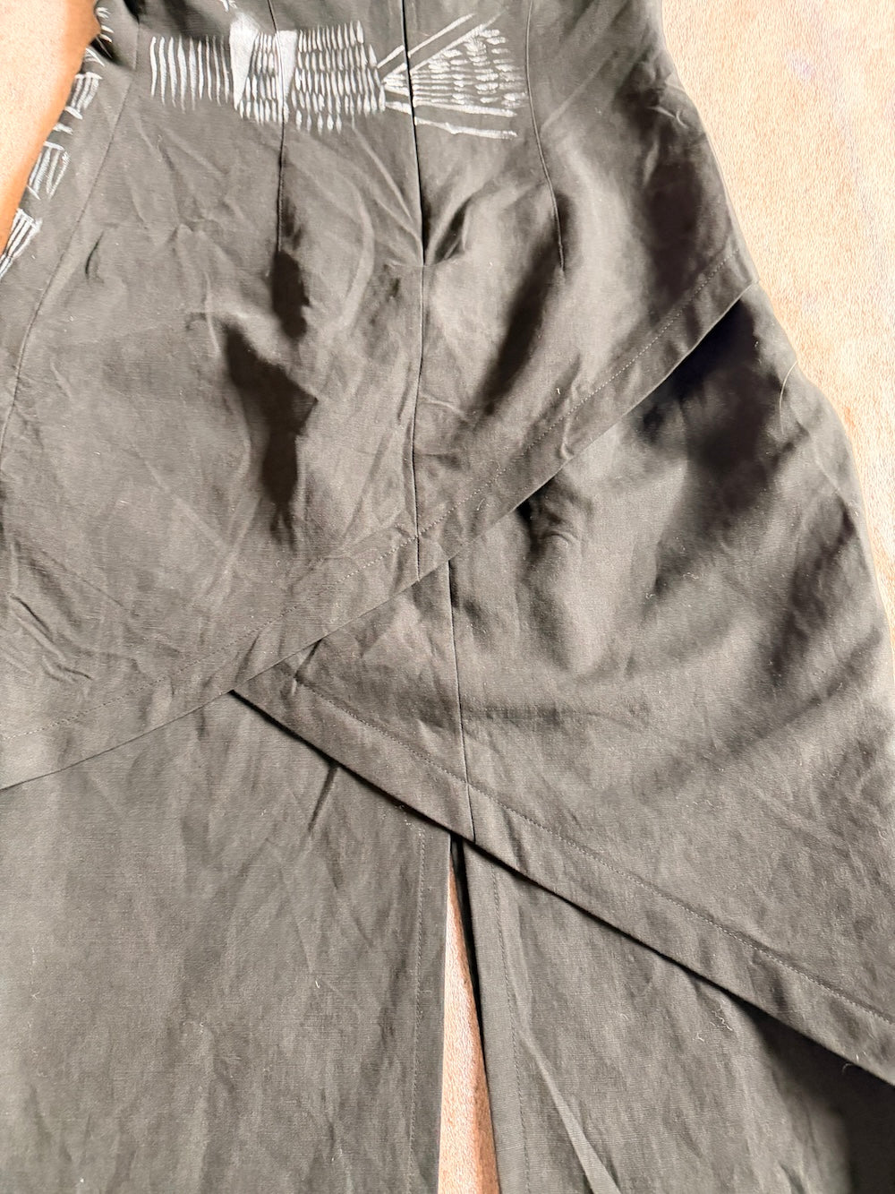 Hand-painted deconstructed dress