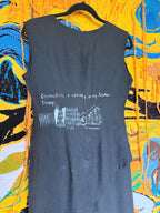 Hand-painted deconstructed dress