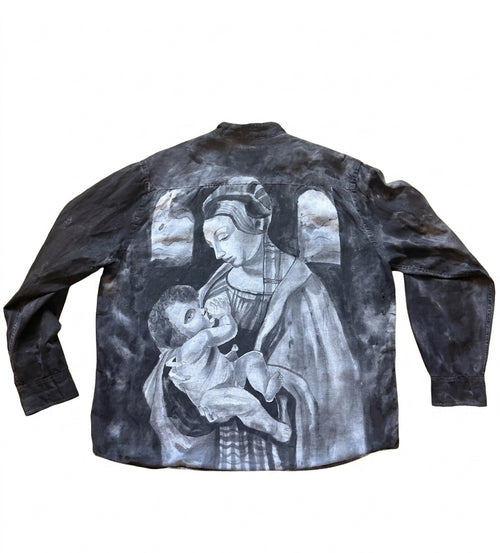 Linen shirt (hand-painted)