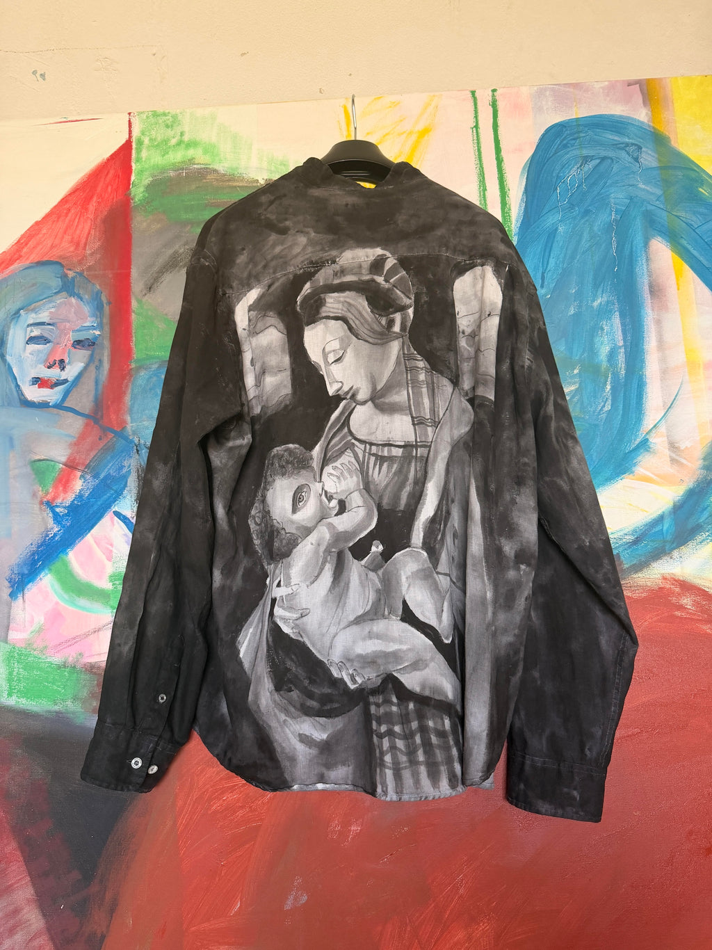 Linen shirt (hand-painted)