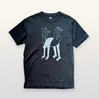 Black tshirt with hand painted figures