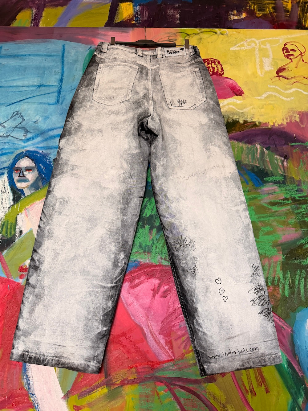 Jeans (hand-painted)