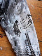 Leather jacket (hand-painted)