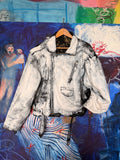 Leather jacket (hand-painted)