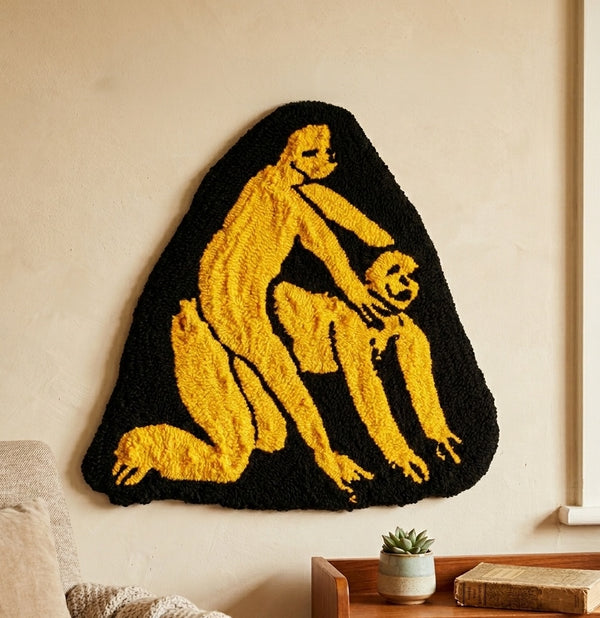 Funky Ride, handmade tapestry by Studio Juuls